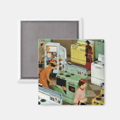 ヴィンテージ家電ショールーム店ビジネス小売 マグネット (正面/裏面)