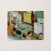 ヴィンテージ家電ショールーム店舗ビジネス小売 ジグソーパズル (横)