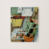 ヴィンテージ家電ショールーム店舗ビジネス小売 ジグソーパズル (縦)