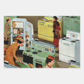 ヴィンテージ家電ショールーム店舗ビジネス小売 ラッピングペーパーシート (正面2)