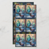 ヴィンテージ容器アクリル美術 シーズンカード (正面/裏面)