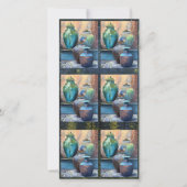 ヴィンテージ容器アクリル美術 シーズンカード (正面)