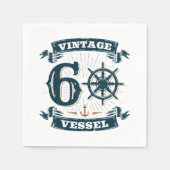 ヴィンテージ容器60誕生日60歳 スタンダードカクテルナプキン (正面)