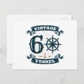 ヴィンテージ容器60誕生日60歳 ポストカード (正面/裏面)