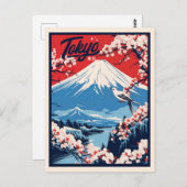 ヴィンテージ富士旅行 ポストカード (正面/裏面)