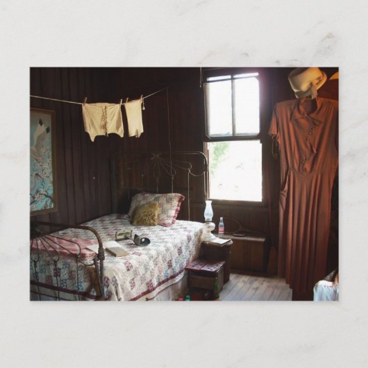 ヴィンテージ寝室 ポストカード (正面)