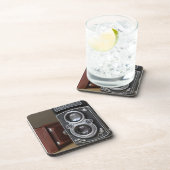 ヴィンテージ対レンズのカメラのコースター コースター (右側)