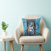 ヴィンテージ対レンズのカメラ クッション (椅子)