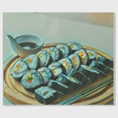 ヴィンテージ寿司作品 ラッピングペーパー (フラット)