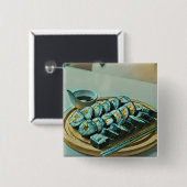 ヴィンテージ寿司作品 缶バッジ (正面&裏面)