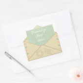 ヴィンテージ封筒とレターの発表 スクエアシール (封筒)