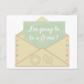 ヴィンテージ封筒はがき発表 ポストカード (正面)