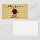 ヴィンテージ封筒アンティーク業者名刺 名刺 (正面/裏面)