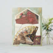 ヴィンテージ封筒挿入ファンハットボックス古本 (スタンド正面)