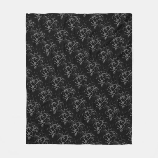 ヴィンテージ射手座星座ヘベリアス地図 フリースブランケット (正面)