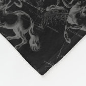 ヴィンテージ射手座星座ヘベリアス地図 フリースブランケット (角)