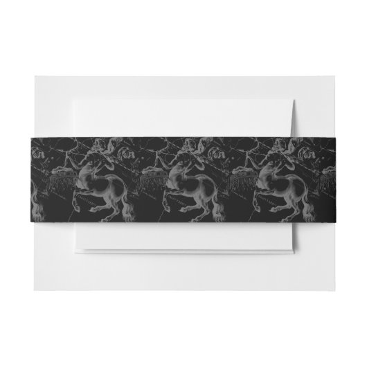 ヴィンテージ射手座星座ヘベリアス地図 招待状ベリーバンド (正面例)