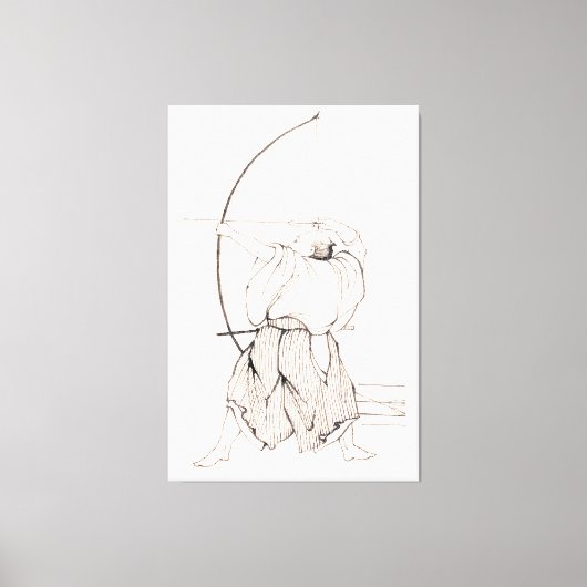 ヴィンテージ射手 キャンバスプリント (正面)