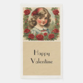 ヴィンテージ小さな女の子とバラ (正面)