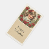 ヴィンテージ小さな女の子とバラ (コーナー)