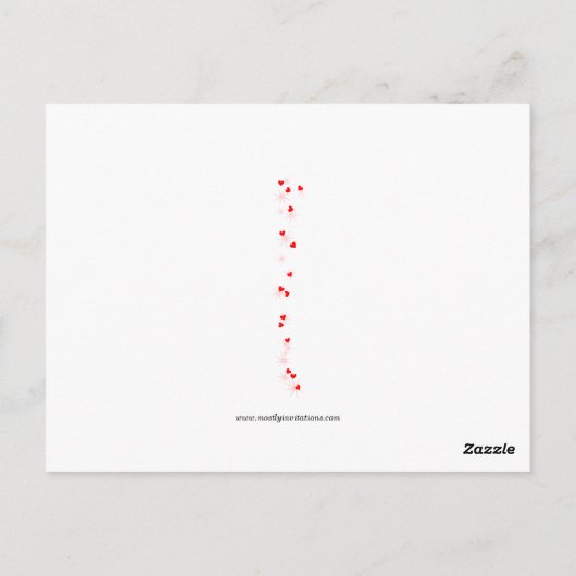 ヴィンテージ小さな女の子と男の子のハートバレンタイン ポストカード