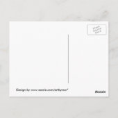 ヴィンテージ小さな女の子ぽちゃぽちゃぽちゃのハットドール ポストカード (裏面)