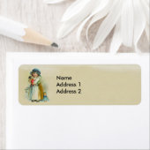 ヴィンテージ小さな女の子ぽちゃぽちゃぽちゃのハットドール ラベル (インサイチュ)