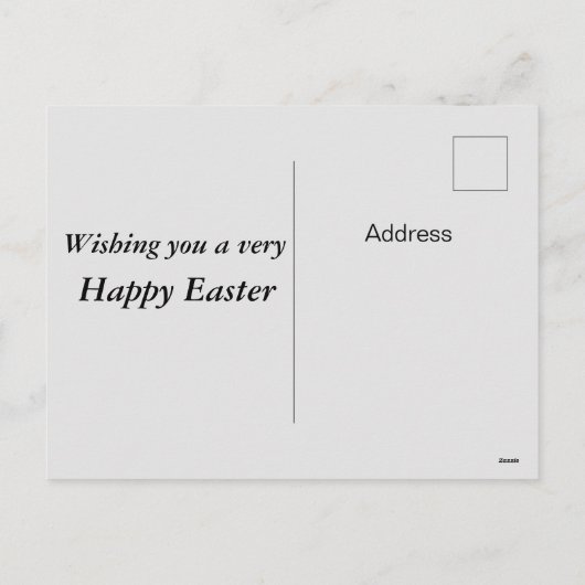  ヴィンテージ小さな女の子イースターはがき シーズンポストカード (裏面)