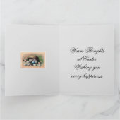 ヴィンテージ小さな女の子イースター カード (内部)