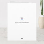 ヴィンテージ小さな女の子イースター カード (裏面)