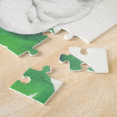 ヴィンテージ小さな女の子レトロかわいい ジグソーパズル (側面)