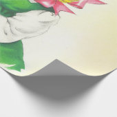 ヴィンテージ小さな女の子レトロかわいい ラッピングペーパー (角)