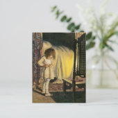 ヴィンテージ小さな女の子絵葉書 ポストカード (スタンド正面)