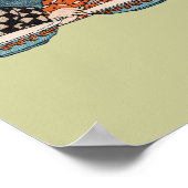 ヴィンテージ小さな女の子食べズスープスリーシスターズ ポスター (角)