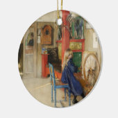 ヴィンテージ小さな女の子 セラミックオーナメント (左)