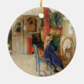 ヴィンテージ小さな女の子 セラミックオーナメント (裏面)