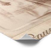 ヴィンテージ小さな女の子 ポスター (角)