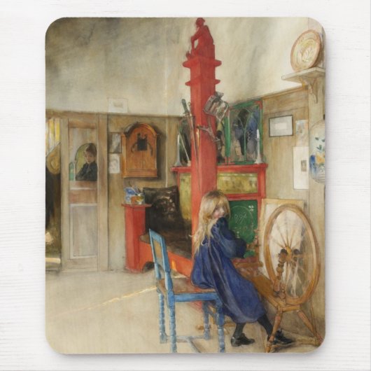 ヴィンテージ小さな女の子 マウスパッド (正面)