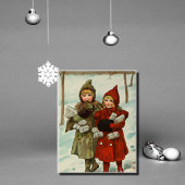 ヴィンテージ小さな女の子(区画) ポストカード