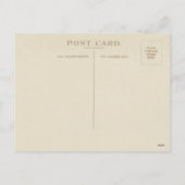 ヴィンテージ小さな女の子(暖炉クリスマス) シーズンポストカード (裏面)