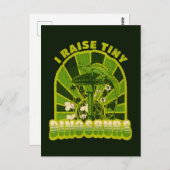 ヴィンテージ小さな恐竜のヴィンテージを育てる ポストカード (正面/裏面)