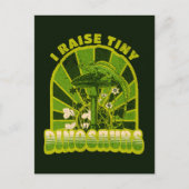 ヴィンテージ小さな恐竜のヴィンテージを育てる ポストカード (正面)