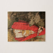 ヴィンテージ小さな赤い乗馬フードと大きな悪い狼 ジグソーパズル (横)