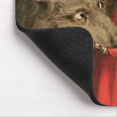 ヴィンテージ小さな赤い乗馬フードと大きな悪い狼 マウスパッド (コーナー)