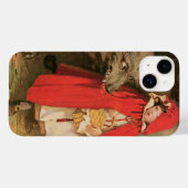 ヴィンテージ小さな赤い乗馬フードと大きな悪い狼 Case-Mate iPhoneケース (裏面 (横))