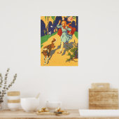 ヴィンテージ小さな赤い乗馬フード、犬と風船 ポスター (キッチン)