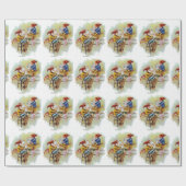 ヴィンテージ小人とおもちゃ ラッピングペーパー (フラット)