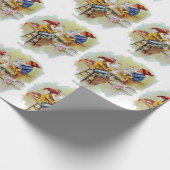 ヴィンテージ小人とおもちゃ ラッピングペーパー (角)