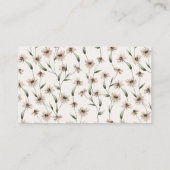 ヴィンテージ小型フローラ結婚開花のエンクロージャカード エンクロージャーカード (裏面)