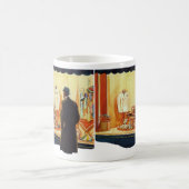 ヴィンテージ小売店舗、マンウィンドウショッピング コーヒーマグカップ (中央)